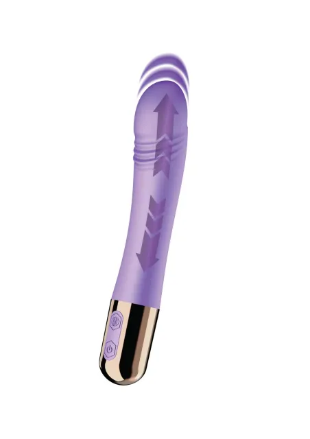 Вибратор Fantasy Machaon Thrusting Vibrator, 18,5 см (фиолетовый)
