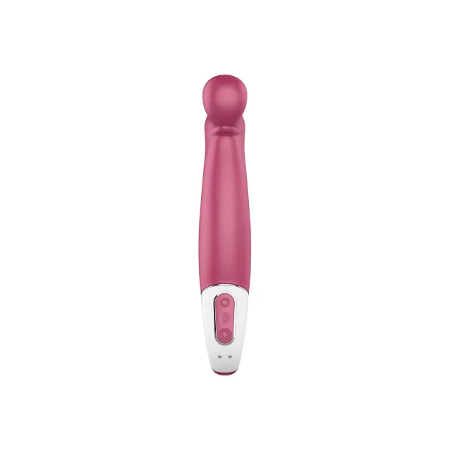 Вібратор для точки G Satisfyer Vibes Petting Hippo, 25,5 см (рожевий)