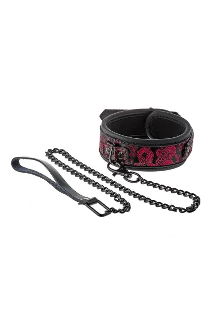 Нашийник з повідцем Dream Toys Blaze Deluxe Collar & Leash (чорний)