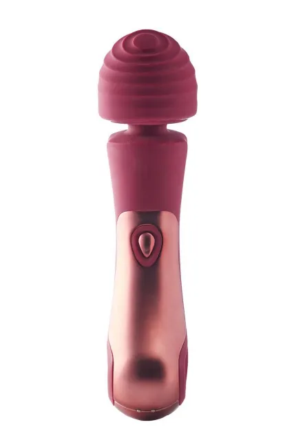 Вибромассажер Dream Toys Dinky Curved Wand Jacky O, 23 см (бордовый)