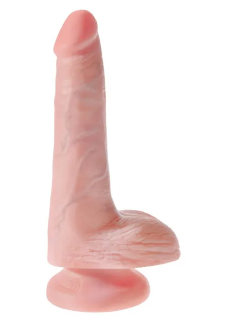 Фалоімітатор King Cock 6" Cock With Balls, 17 см (тілесний)