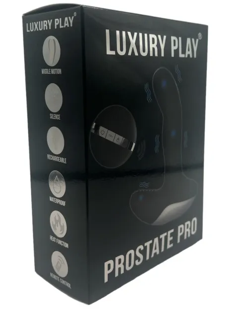 Luxury Play Prostate Stimulator - Stymulator prostaty, Czarny, 13.8 cm