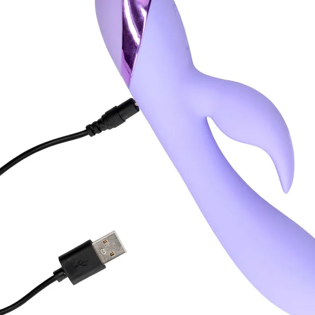 Вібратор-кролик Loveline Digital Lavender, 20 см (бузковий)