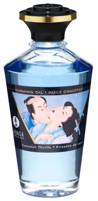 Согревающее массажное масло Shunga Aphrodisiac кокос, 100 мл