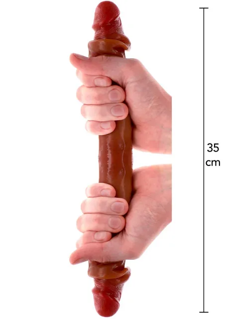 Фаллоимитатор Get Real Foreskin D-Dong, 35 см (коричневый)