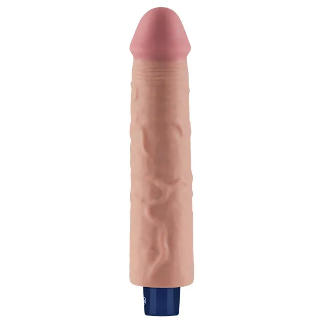 Lovetoy Real Softee 9.5" - Wibrator, W kolorze cielistym, 24 cm