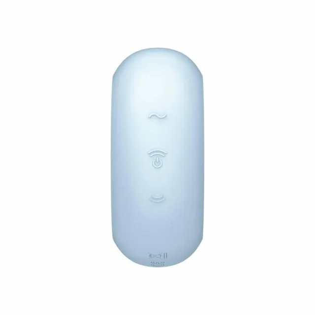 Satisfyer Pro To Go 3 - Bezdotykowy stymulator łechtaczki z wibracjami, Niebieski, 8, 7 cm