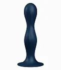 Фаллоимитатор Satisfyer Double Ball-R, 17.7 см (синий)