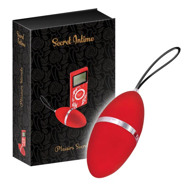 Виброяйцо Secret Intime Plaisirs Secrets, 7.9 см (красный)