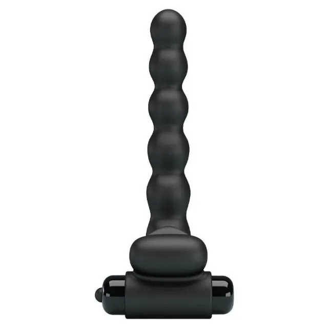 Насадка на пеніс з вібрацією і ерекційним кільцем Pretty Love Hercules Penis Sheath III, 15,3 см (чорний)