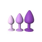 Набір анальних пробок Fantasy For Her Her Little Gems Trainer Set, 3 шт (фіолетовий)