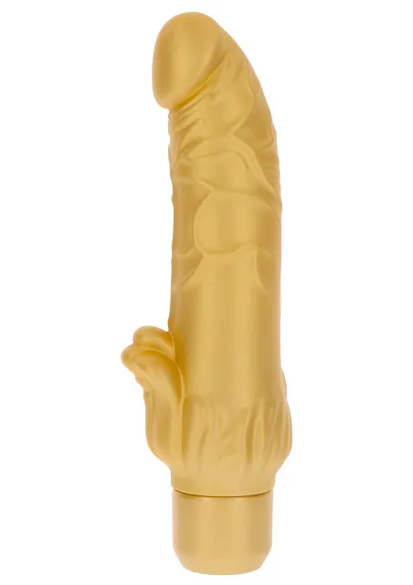 TOYJOY Get Real Gold Dicker Stim - Wibrator, Złoto, 22.1 cm