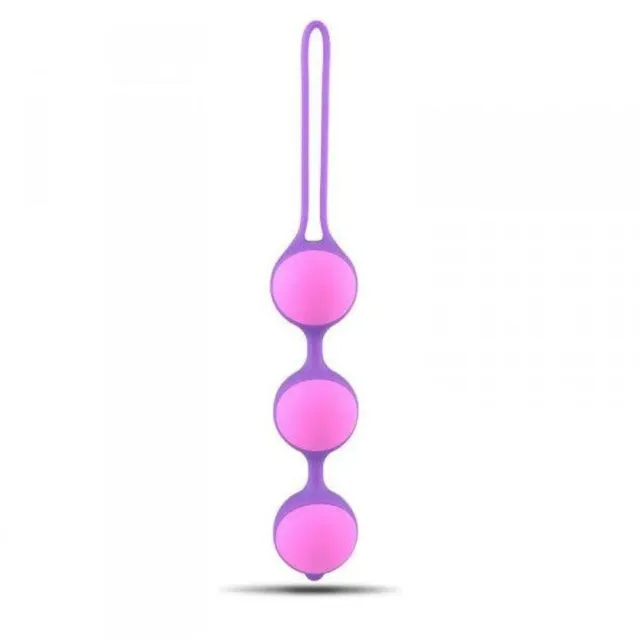 Вагінальні кульки Toyz4lovers Bi-Balls Triple, 21 см (фіолетовий)