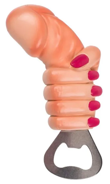 Grajmy razem Metal Bottle Opener Willy + Hand - Otwieracz, W kolorze cielistym, 13 cm