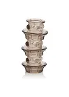 CalExotics Triple Stacker Beaded Girth Ring - Nakładka na penisa, Czarny, 8, 2 cm