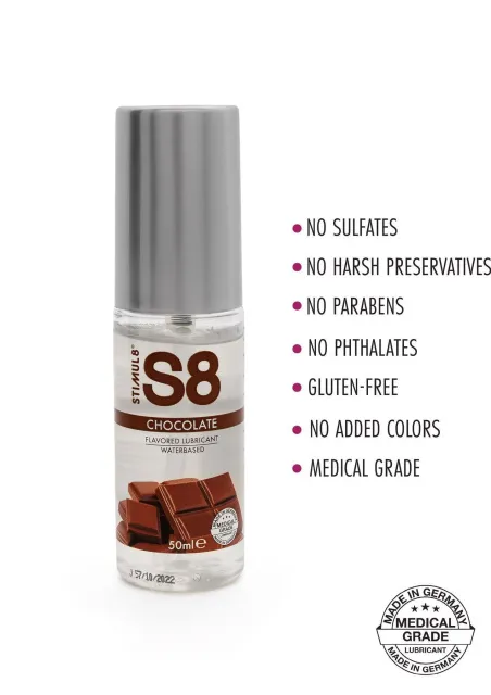 Stimul8 Flavored Lube - Lubrykant na bazie wody, Czekolada, 50 ml