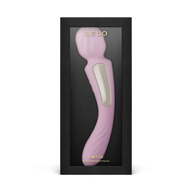 Lelo Switch Lilac - Dwustronny masażer, Różowy, 21.7 cm