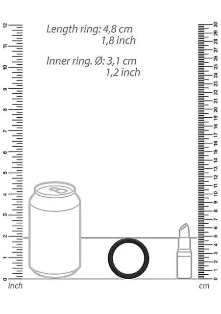 Набор эрекционных колец ShotsToys Round Cock Ring Set, 3 шт (черный)