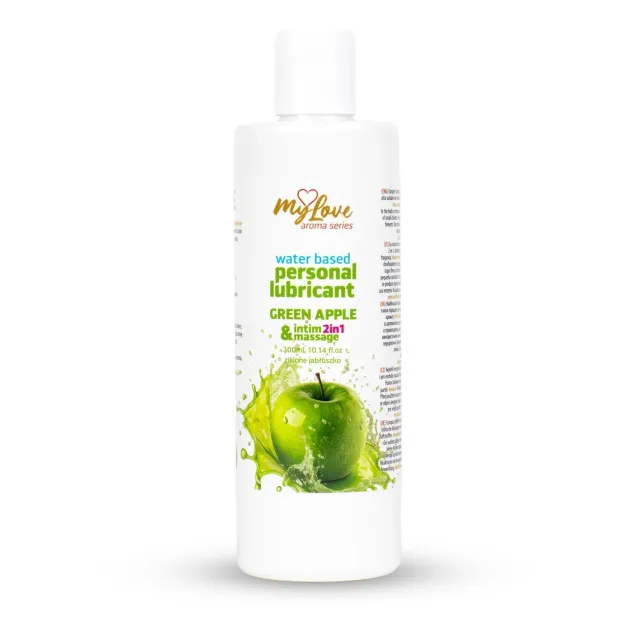 Лубрикант MyLove Aroma Series Intim&Massage 2in1 Green Apple, 300 мл