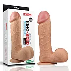 Великий фалоімітатор LoveToy Legendary King Sized Realistic, 25,5 см (тілесний)