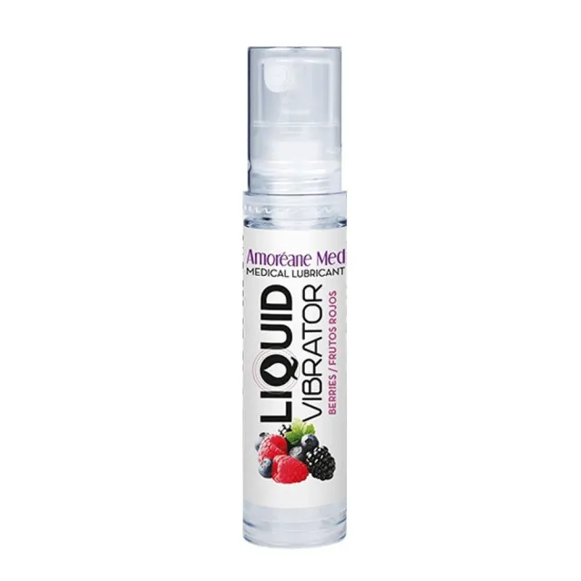 Лубрикант з ефектом вібрації Amoreane Med Liquid Vibrator Berries, 10 мл