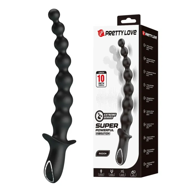 Pretty Love Dedron 10" - Wibrator, Czarny, 26 cm