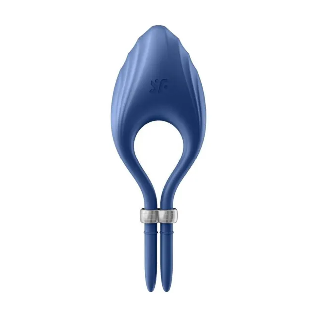 Эрекционное кольцо Satisfyer Duelist Ring Vibrato, 14,2 см (синий)