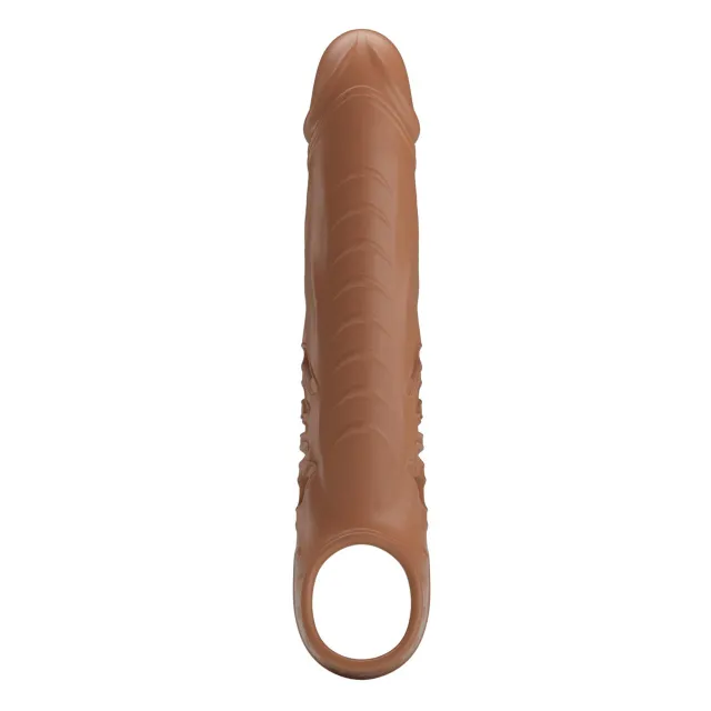 Насадка на пенис Pretty Love Penis Sleeve, 24.3 см (коричневый)