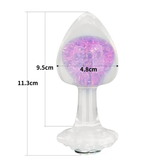 Lovetoy Gemoria - Korek analny, Fioletowy, 11.3 cm