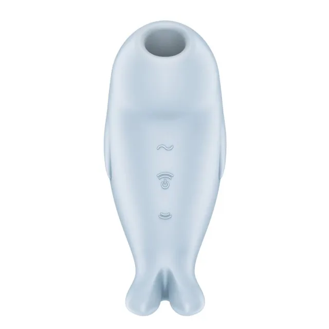 Вакуумний кліторальний стимулятор з вібрацією Satisfyer Seal You Soon (блакитний)