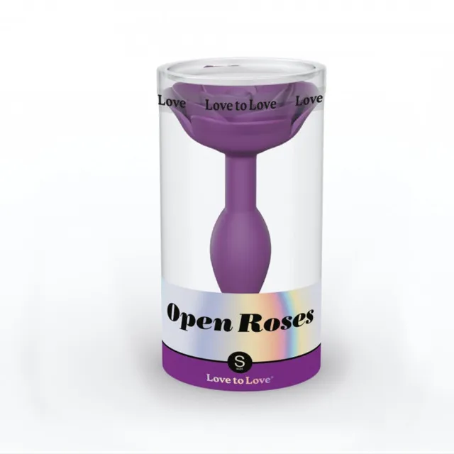 Анальная пробка Love To Love Open Roses, 11,5 см (фиолетовый)