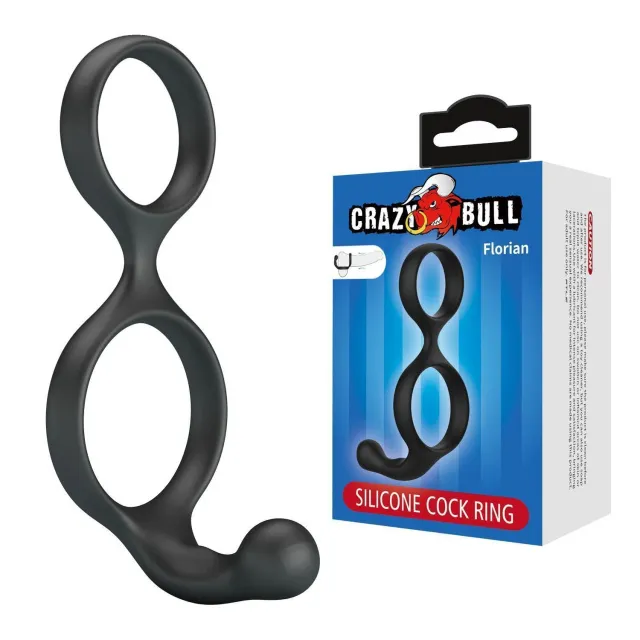 Crazy Bull Florian - Pierścień erekcyjny, Czarny, 13.7 cm