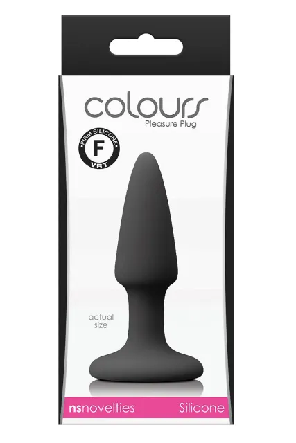NS Novelties Colours Pleasure Small Plug - Korek analny, Czarny, 11.5 cm, S