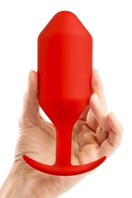 Анальная пробка B-Vibe Snug Plug 6, 16 см (красный)