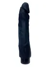 Boss Series Real Skin - Realistyczny wibrator, Czarny, 22.5 cm