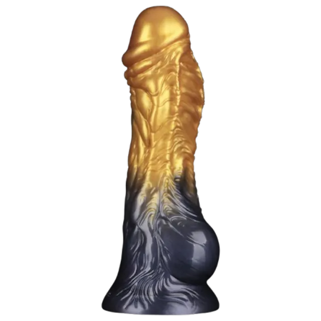 Фалоімітатор Lovetoy Dual Density 8'', 21 см (золотий)