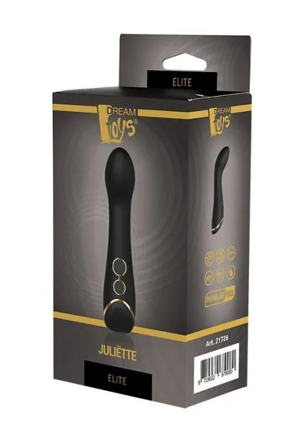 Вібратор для точки G DreamToys Juliete Elite, 15 см (чорний)
