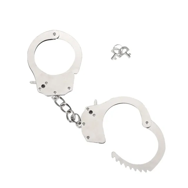 Наручники металеві Heavy Metal Handcuffs Kinx, 26 см (сріблястий)