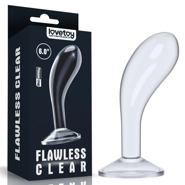 Стимулятор простати LoveToy Flawless, 15 см (прозорий)