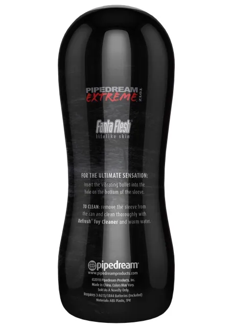 Pipedream Pdx Elite Pussy Vibrating Stroker - Masturbator z wibracją, W kolorze cielistym, 17.5 cm