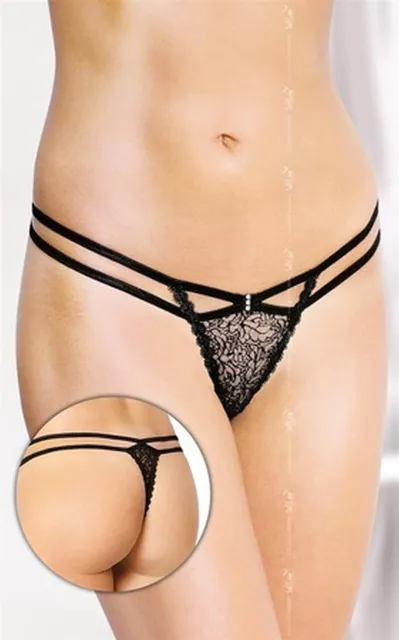 Трусики-стринги Softline G-String 2450, S/M (черный)