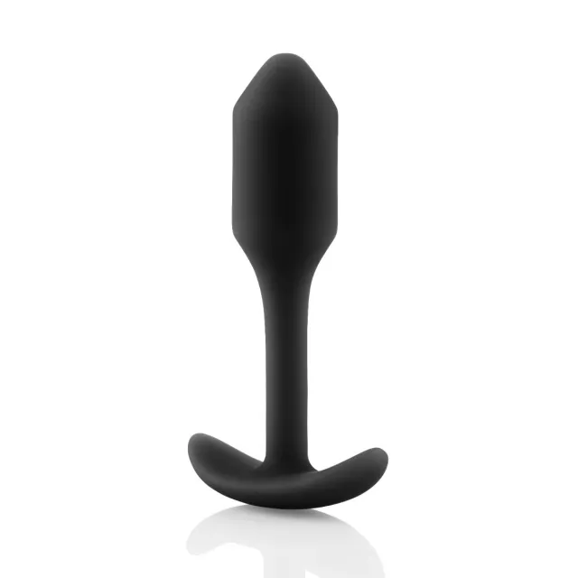 Анальная пробка B-Vibe Snug Plug 1, 8,6 см (черный)