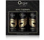 Orgie Sexy Therapy Mini Size Collection - Zestaw olejków do masażu, Przezroczysty, Ambra, 90 ml