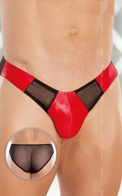 Трусы мужские Softline Thong 4466, XL (красный)