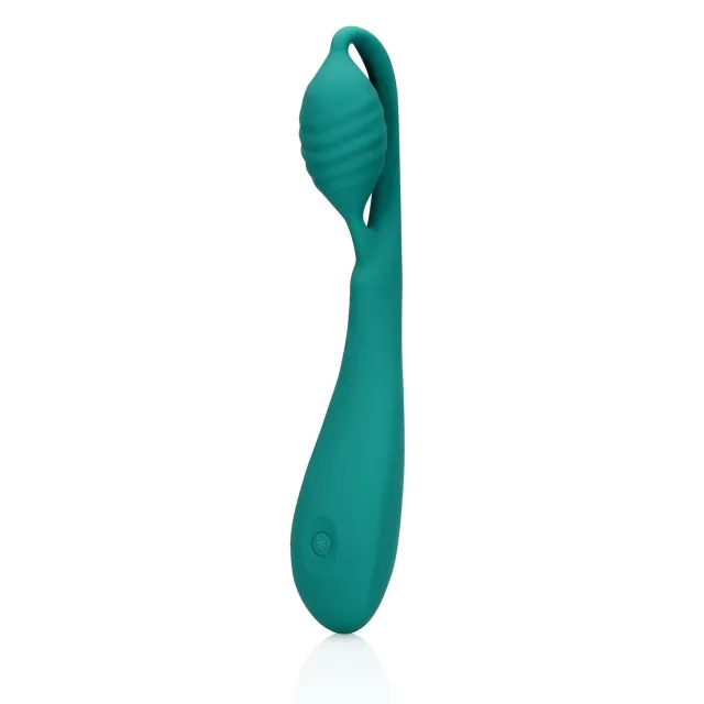 Вібратор Loveline G-Spot With Bead, 21.6 см (зелений)