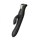 Вібратор-кролик Zalo Mose Rabbit Thruster, 25,7 см (чорний)