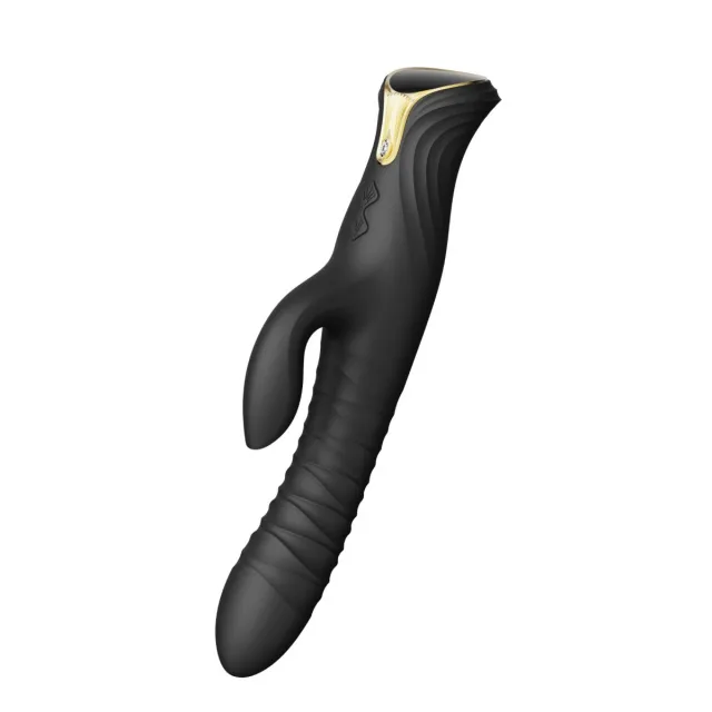 Вібратор-кролик Zalo Mose Rabbit Thruster, 25,7 см (чорний)