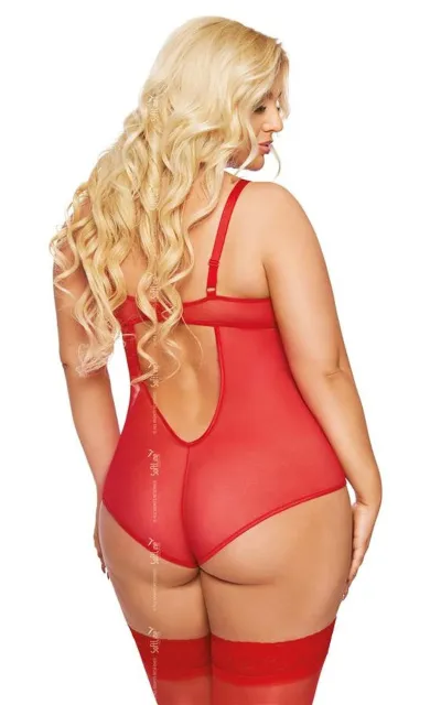 Боди Softline Amanda, 3XL (красный)