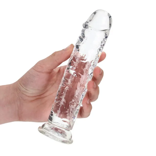 Фаллоимитатор RealRock Crystal Clear Realistic Dildo 7'', 20 см (прозрачный)