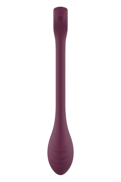 Вібратор Glam Bendable G-Spot Vibe, 22 см (бордовий)